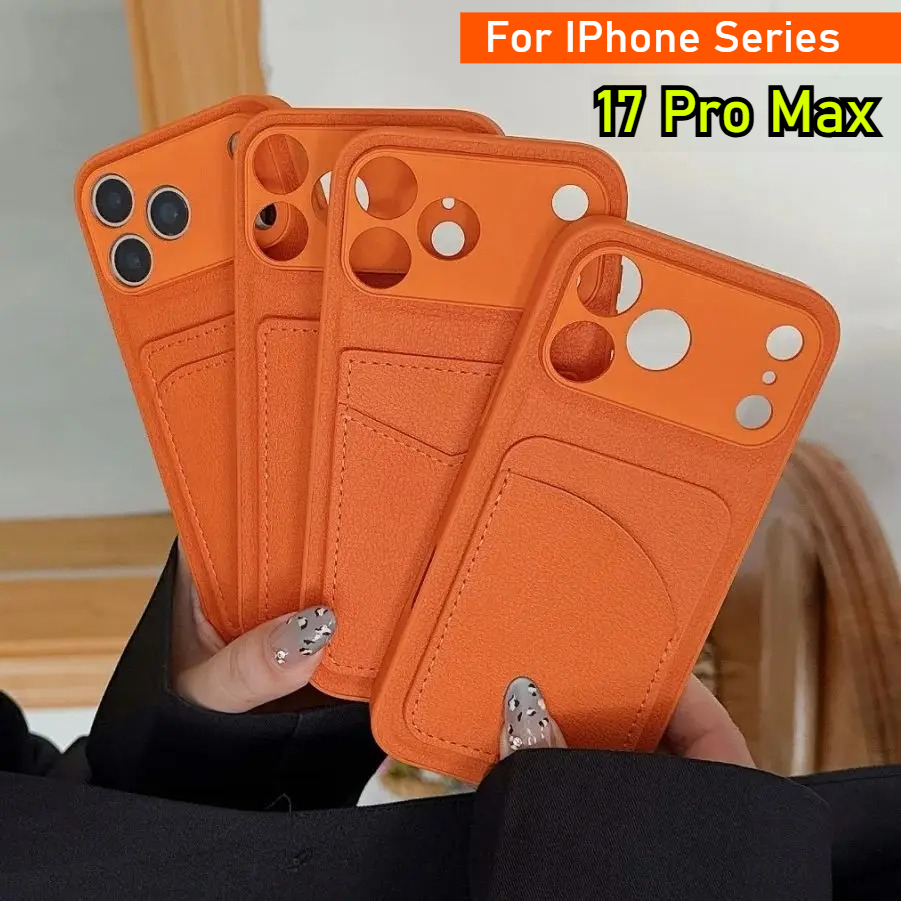 Leather Orange Color Card Hold - đánh giá và giá Leather Card Wallet